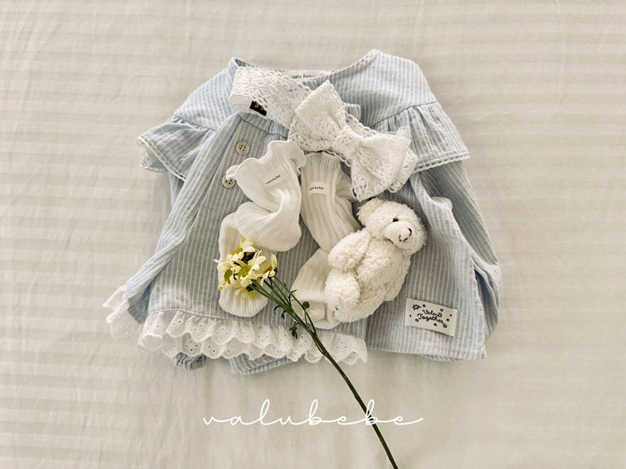 正韓春valu_bebe 蕾絲蝴蝶結髮帶