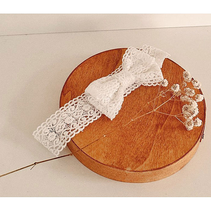 正韓春valu_bebe 蕾絲蝴蝶結髮帶