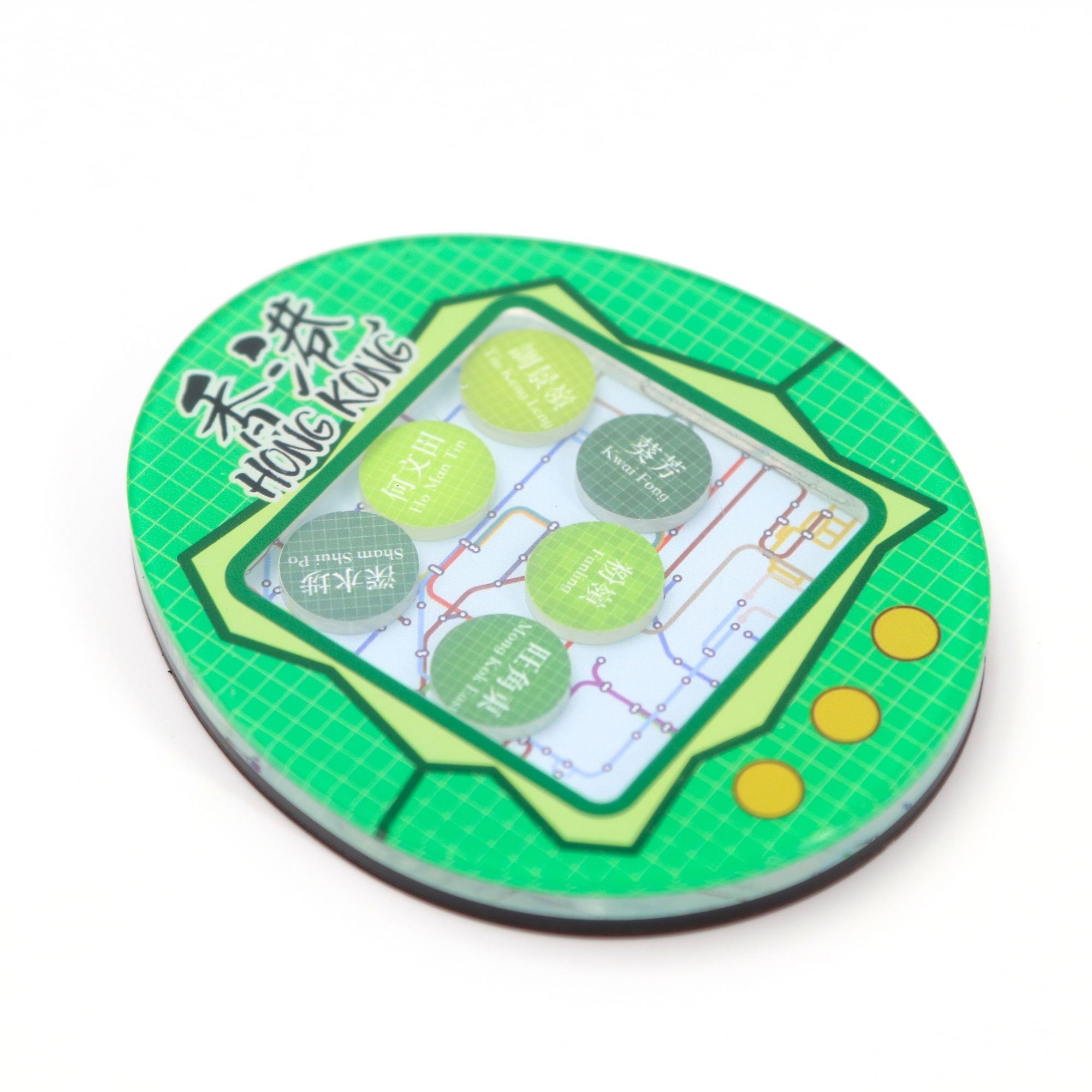 Hong Kong Shake Magnet2 - Green Railway