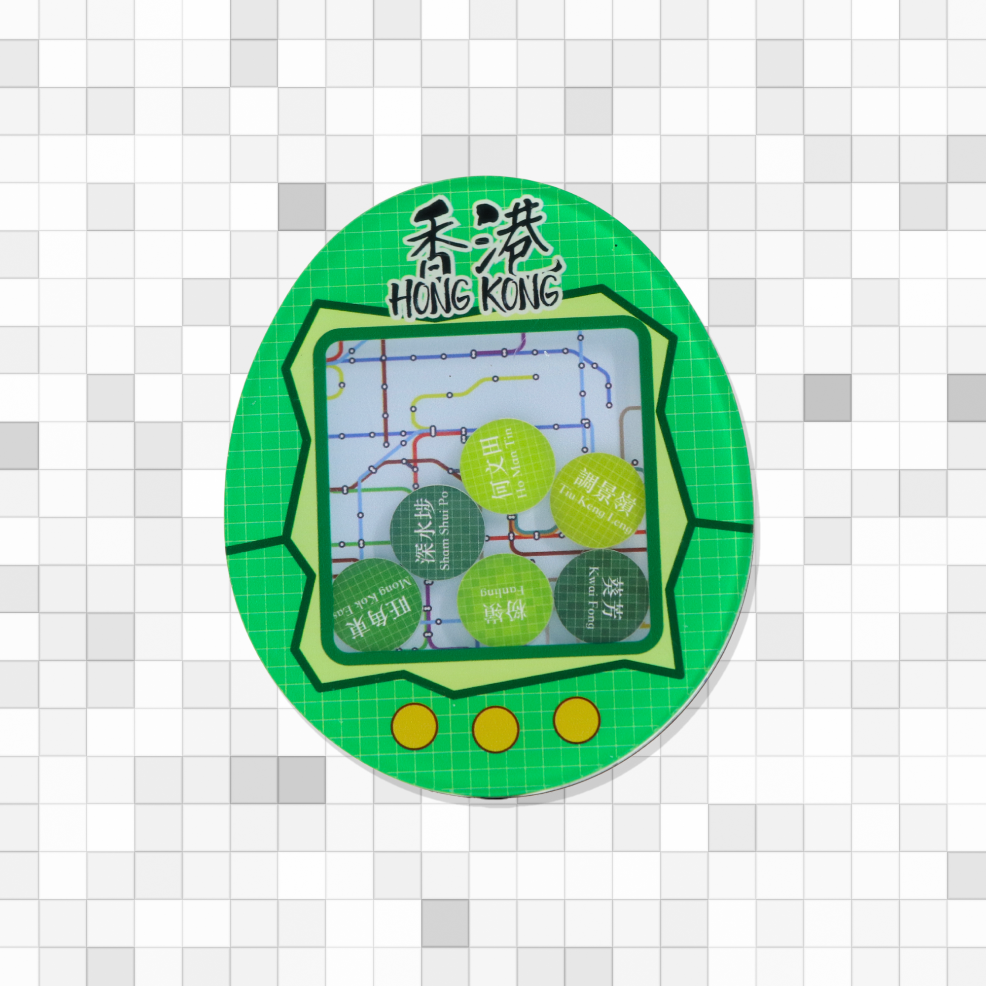 Hong Kong Shake Magnet2 - Green Railway