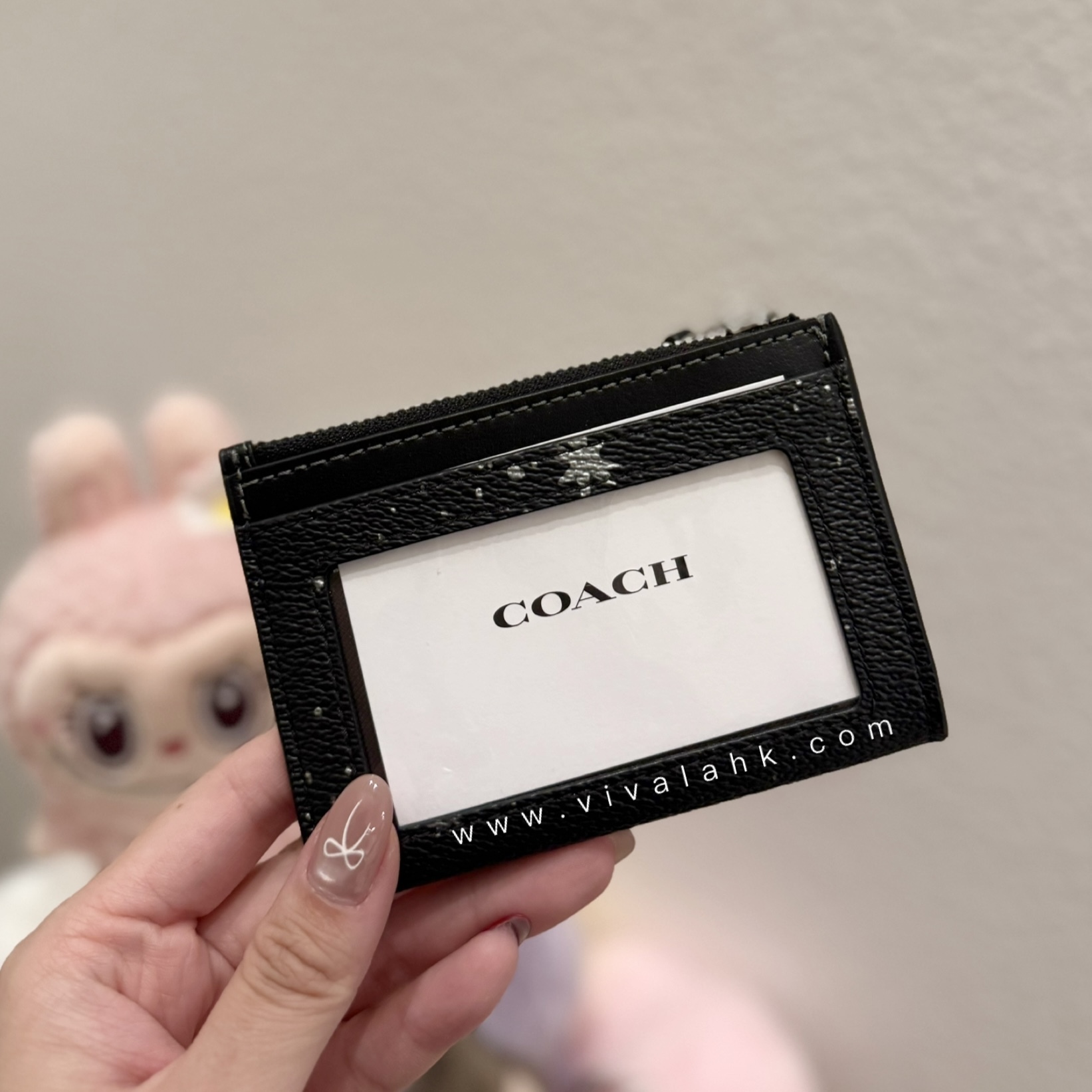 Coach - 拉鍊證件卡包 (星星印花) (CCM79)