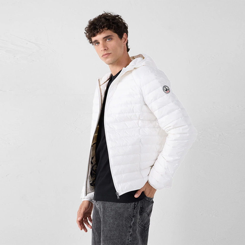 【JOTT】NIC基本款連帽羽絨外套(白)