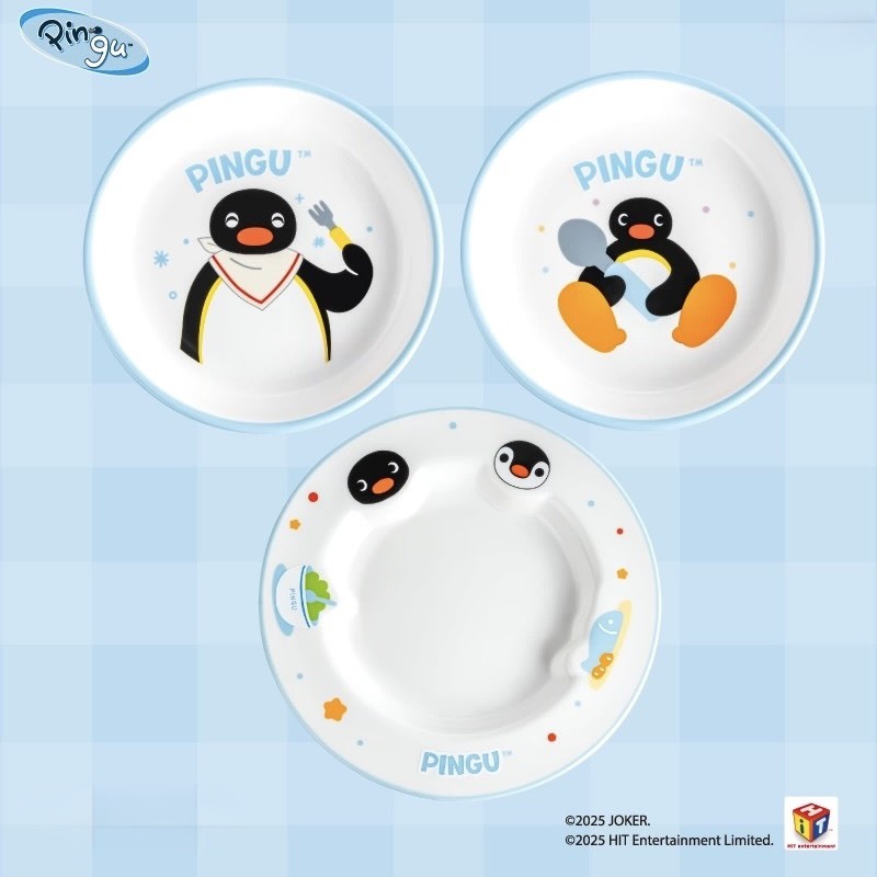 PINGU 企鵝家族 陶瓷 餐盤 盤子