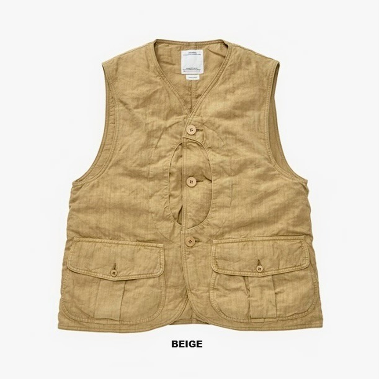 ON SALE: VISVIM GUSTO DOWN VEST - BEIGE SIZE 2 PRE ORDER ITEM (預訂中)