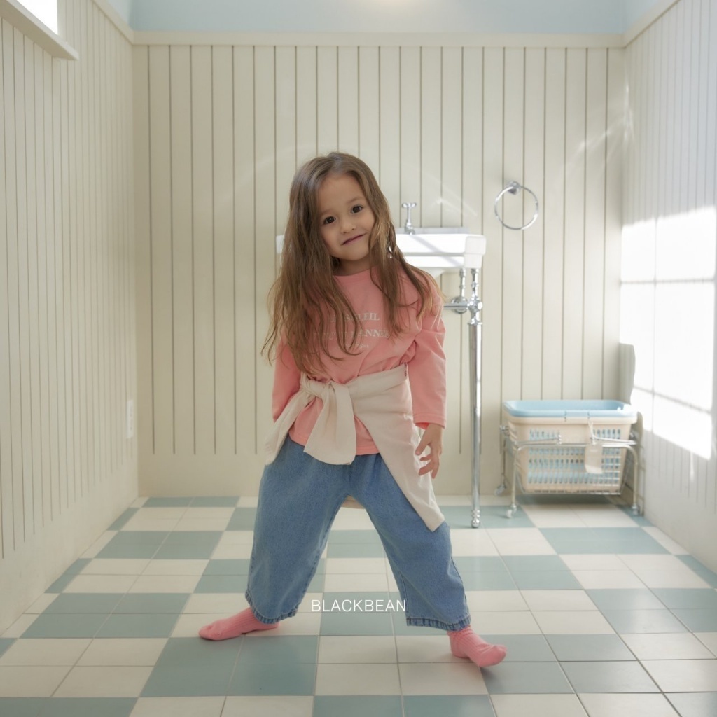 正韓春blackbean 嫩嬰/小童兩色LE SOLEIL上衣