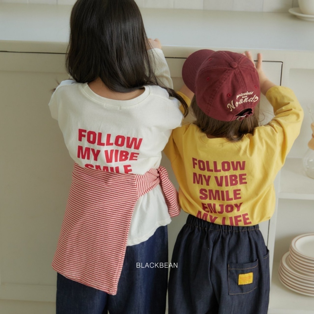 正韓春blackbean 兩色FOLLOW MY VIBE上衣
