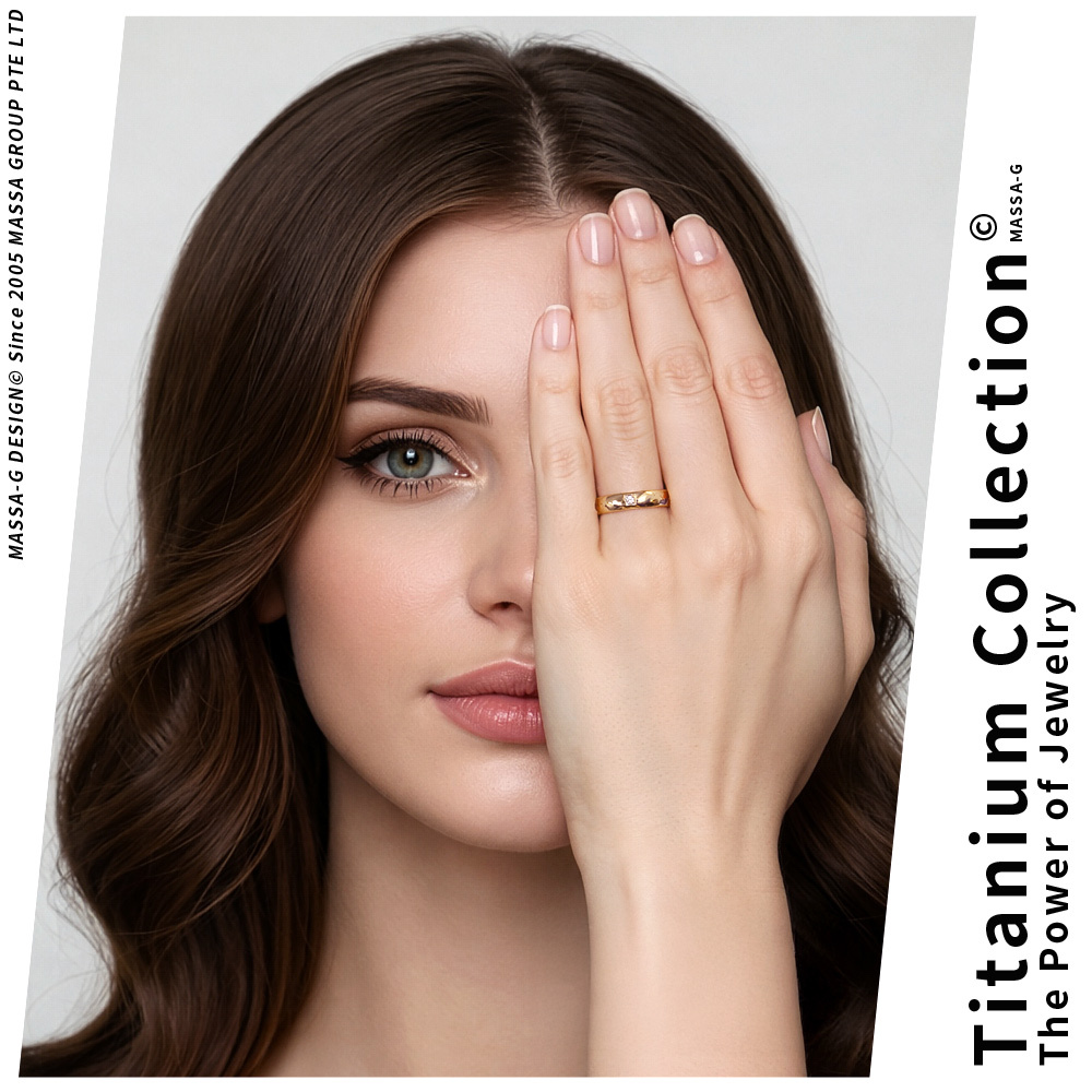 MASSA-G DECO系列【珍愛旅行】玫瑰金+銀 鈦金對戒