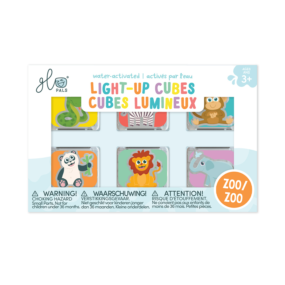 GLO PALS 炫光小冰塊(6顆裝)-ZOO熱鬧動物園