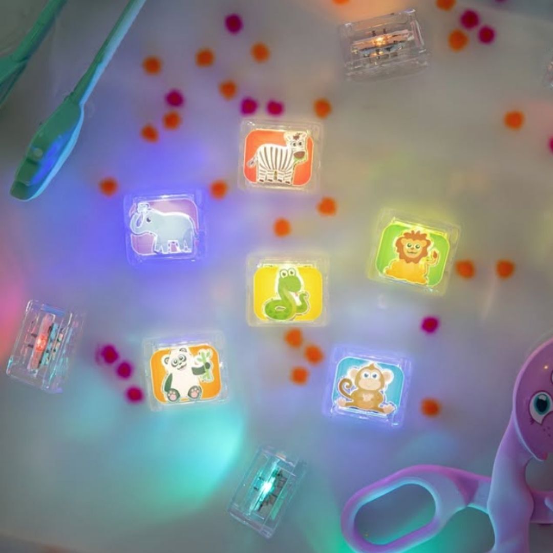 GLO PALS 炫光小冰塊(6顆裝)-ZOO熱鬧動物園