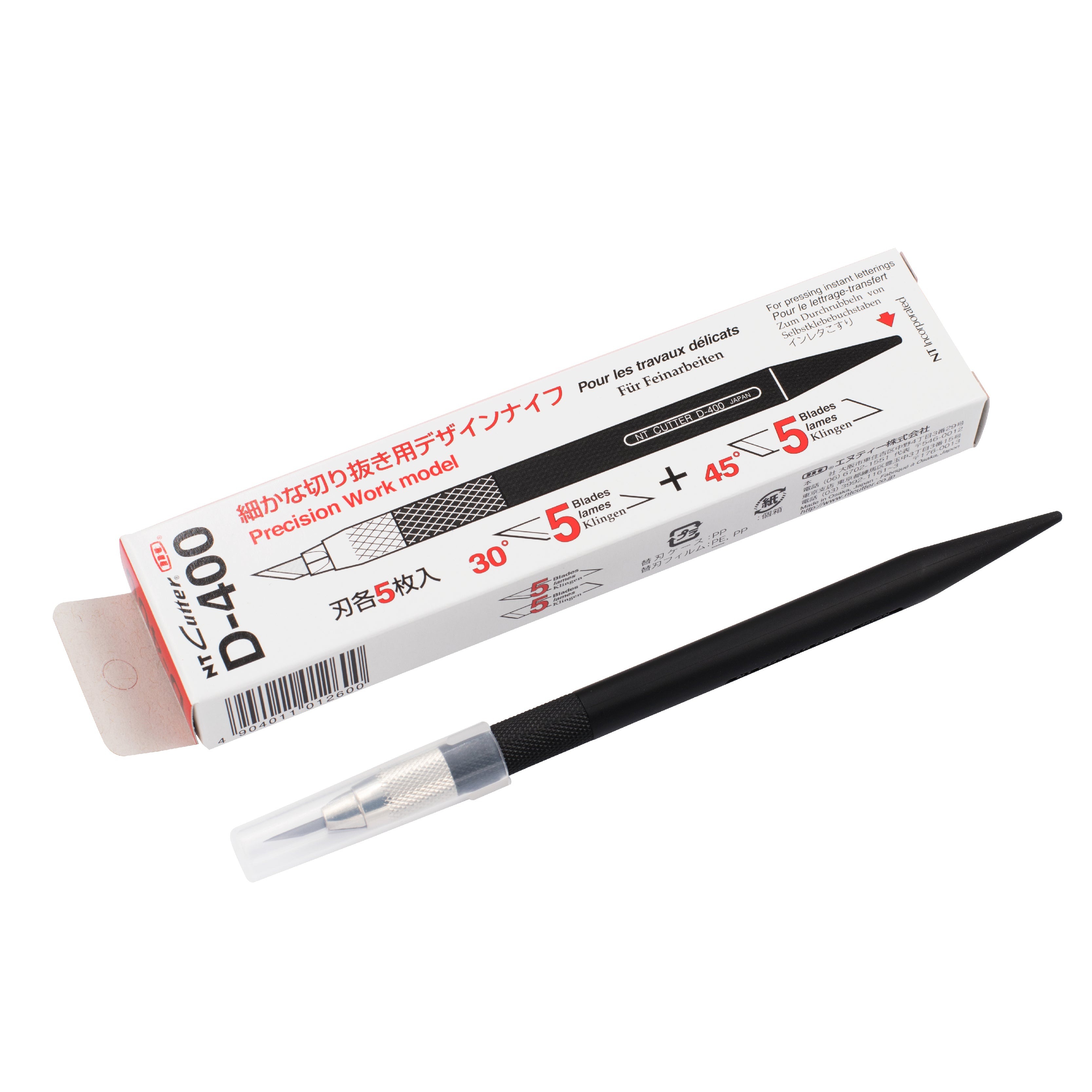【附送10片刀頭】日本 NT 筆型界刀筆刀 專業美工刀 D-400 [精準細致]