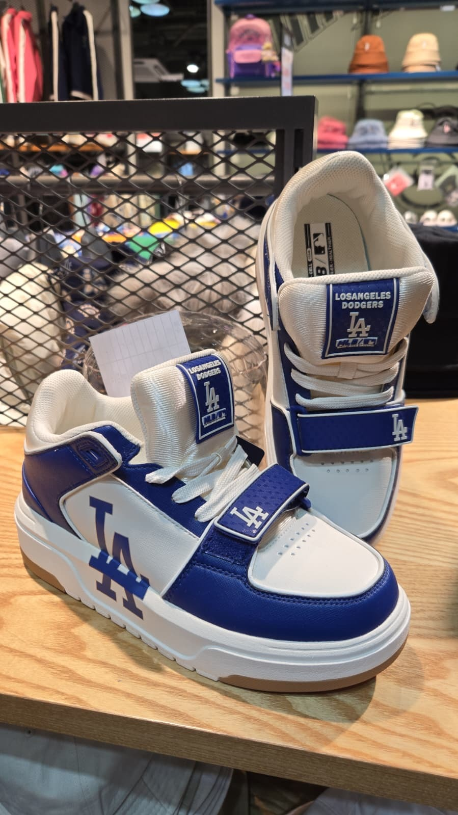 4G273 MLB LAlogo 藍併白 學長鞋 3ASXLMF3NGP001 240碼
