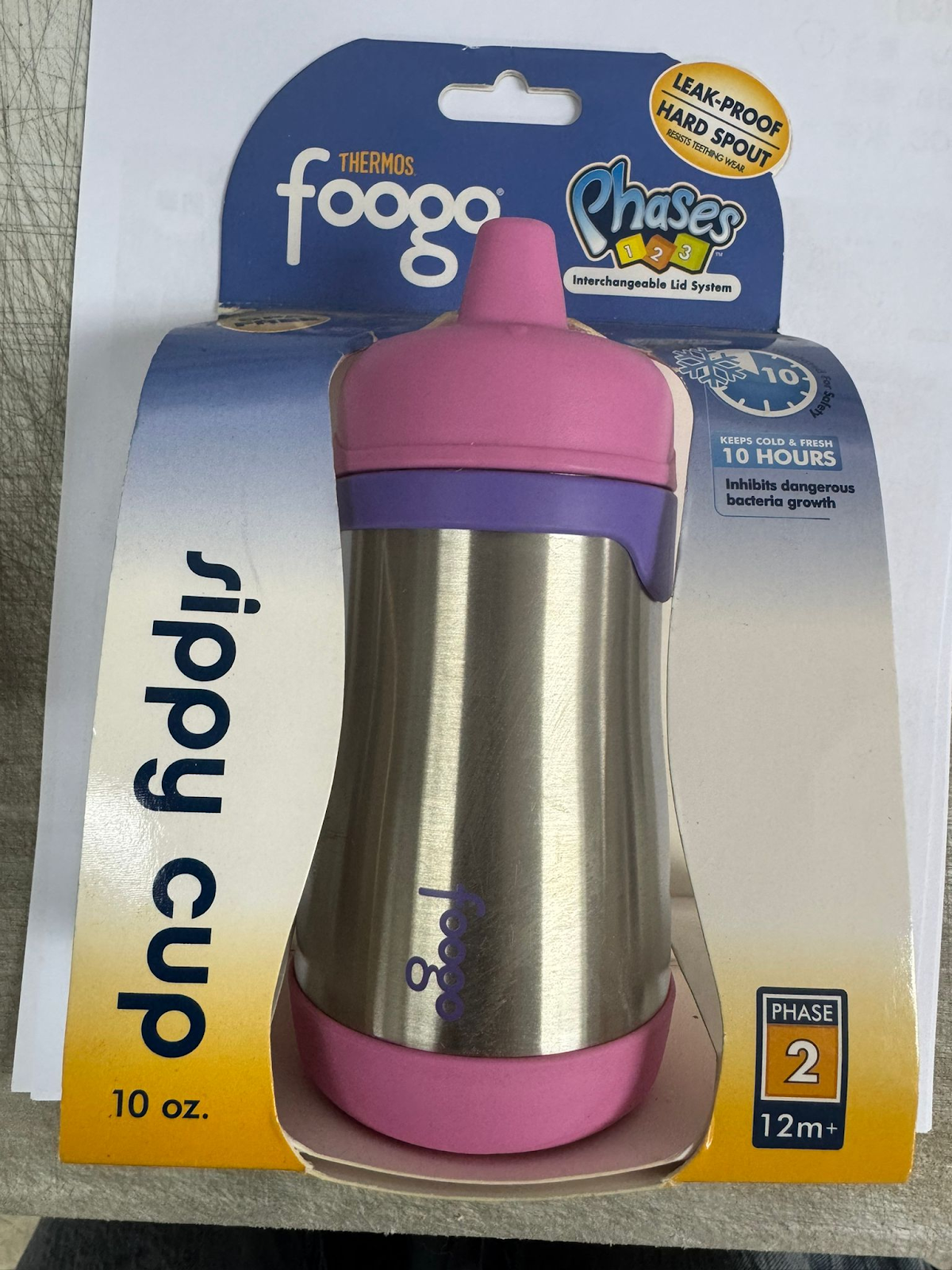 4G269 THERMOS 膳魔師 Foogo 系列 寶寶防漏學飲杯 10oz / 290ml *包裝有損壞*