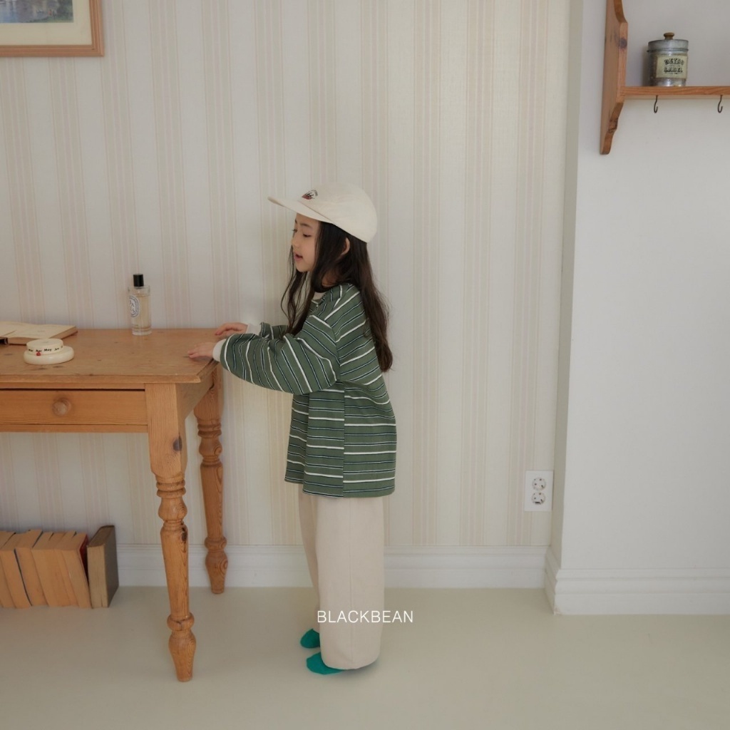 正韓春blackbean 嫩嬰/小童三色黑豆家經典純色褲