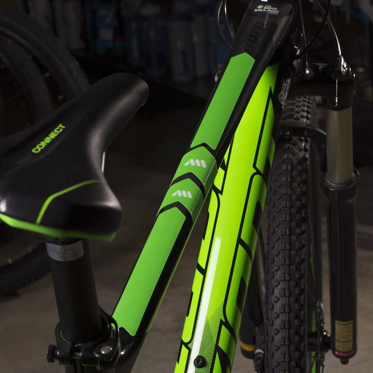 AMS Honeycomb Frame Guard Green/ White (Extra for Trail, AM, Enduro, Freeride, and DH)