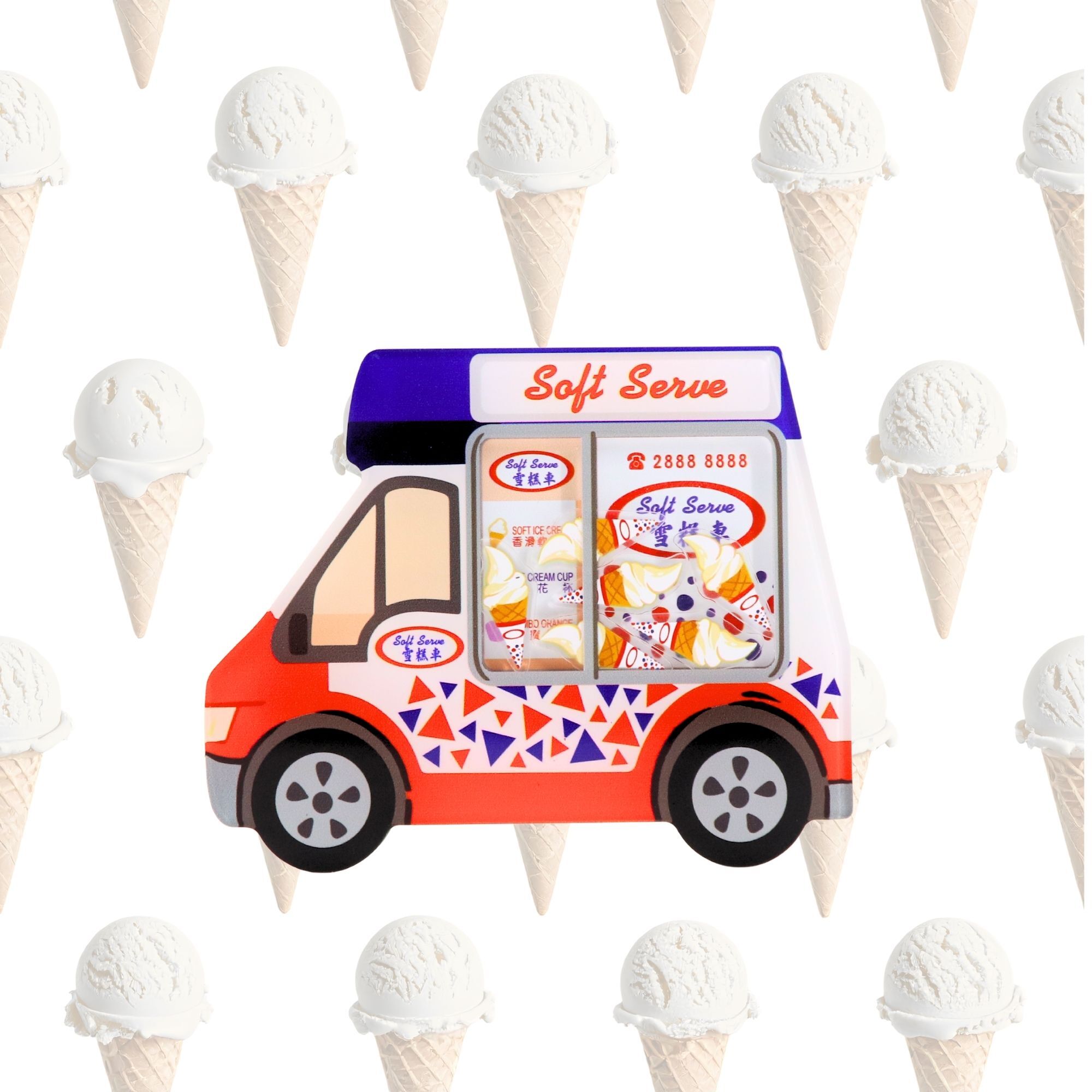 Hong Kong Shake Magnet - Soft Serve Car