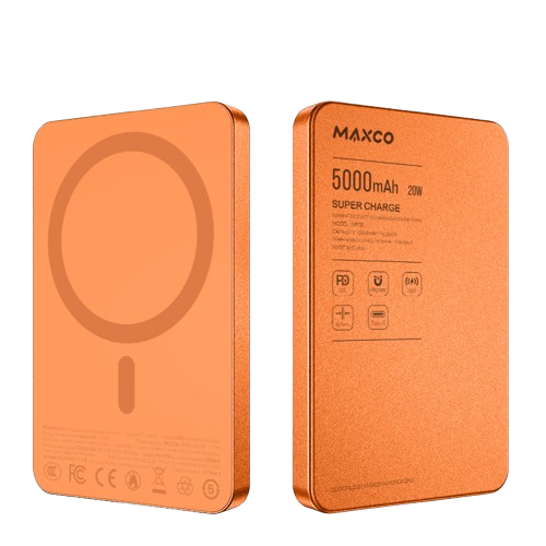 [CCC認證產品] Maxco Magnetic 5000mAh PD 20w 金屬磁吸流動電源 MP38