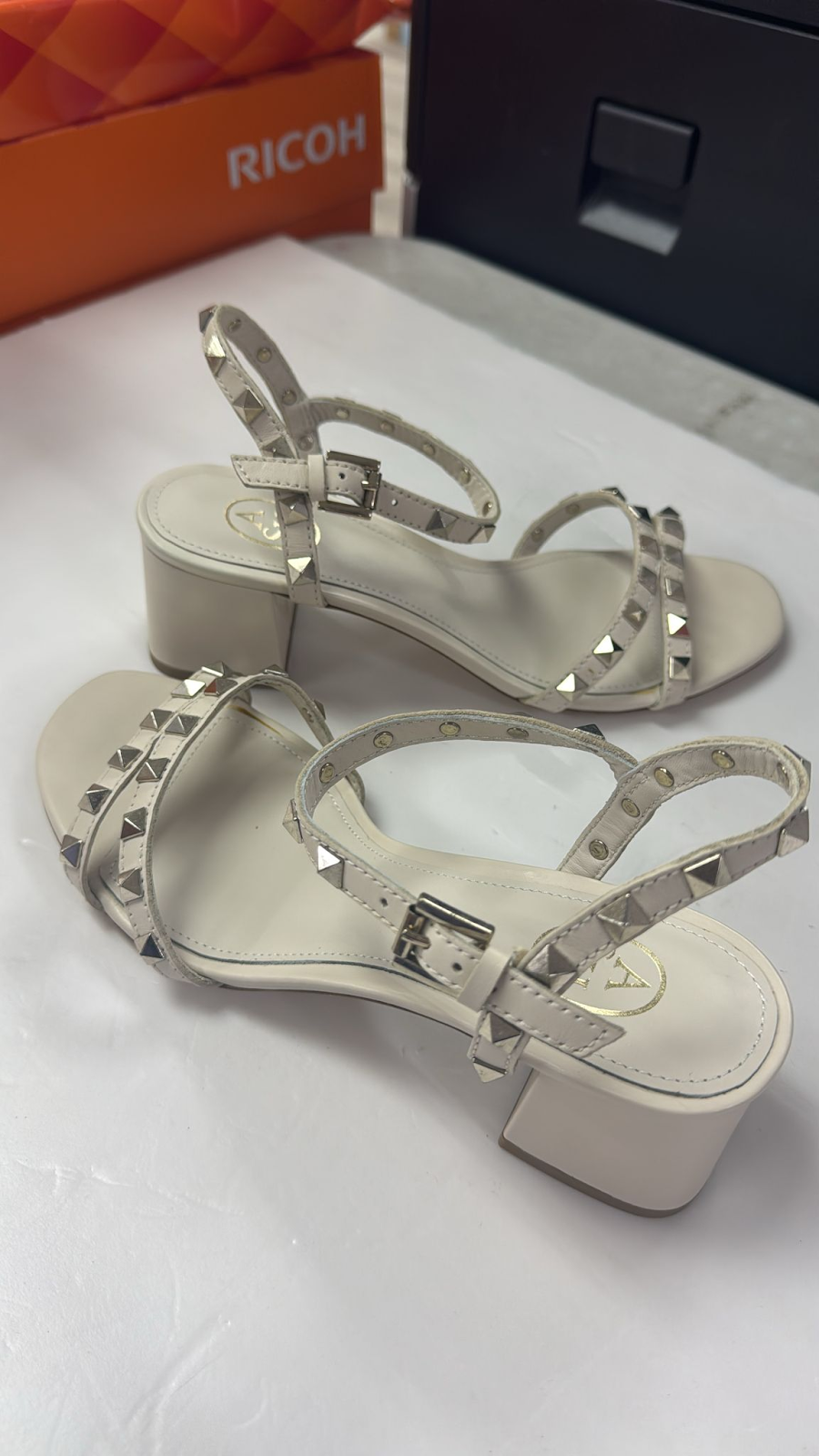 4G062 ASH Women's heeled sandals BLANCO size 37