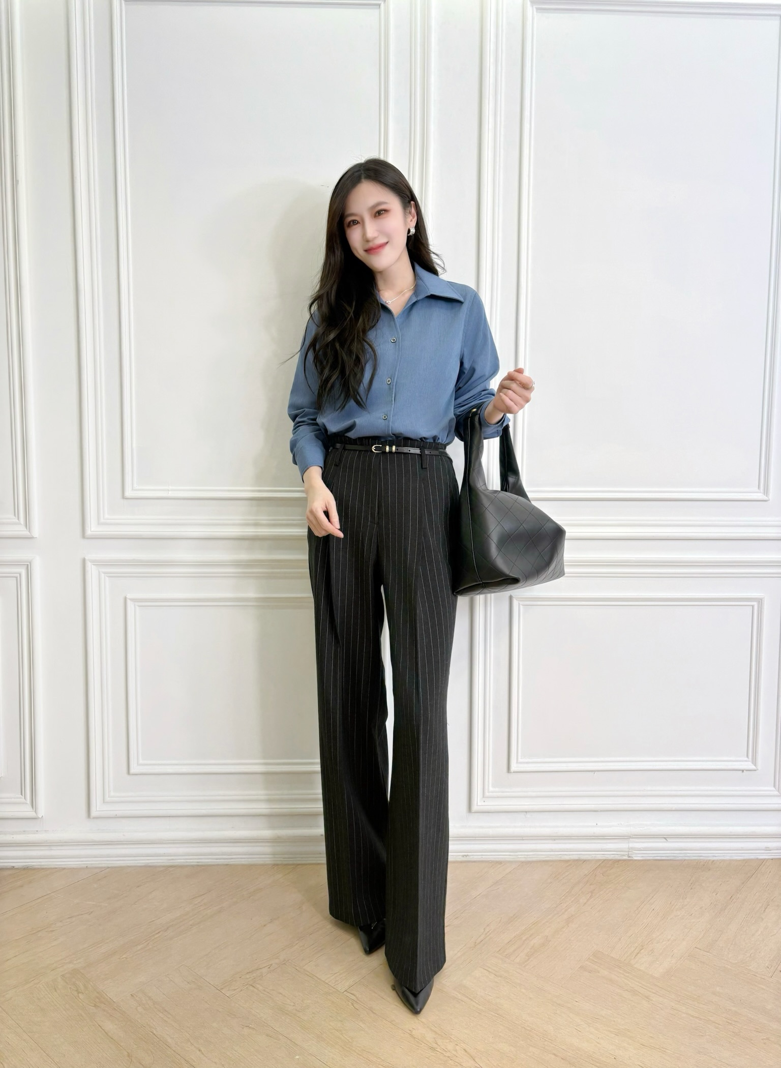 率性俐落線條西裝褲