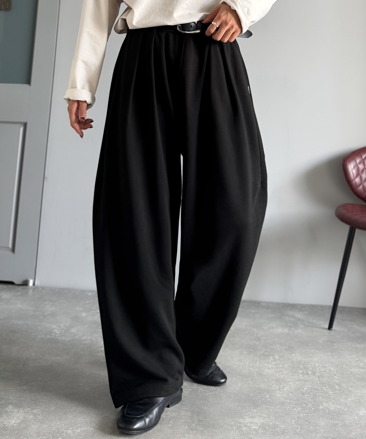 日本 Classical Origin 打褶 彎刀 刺繡 棉褲