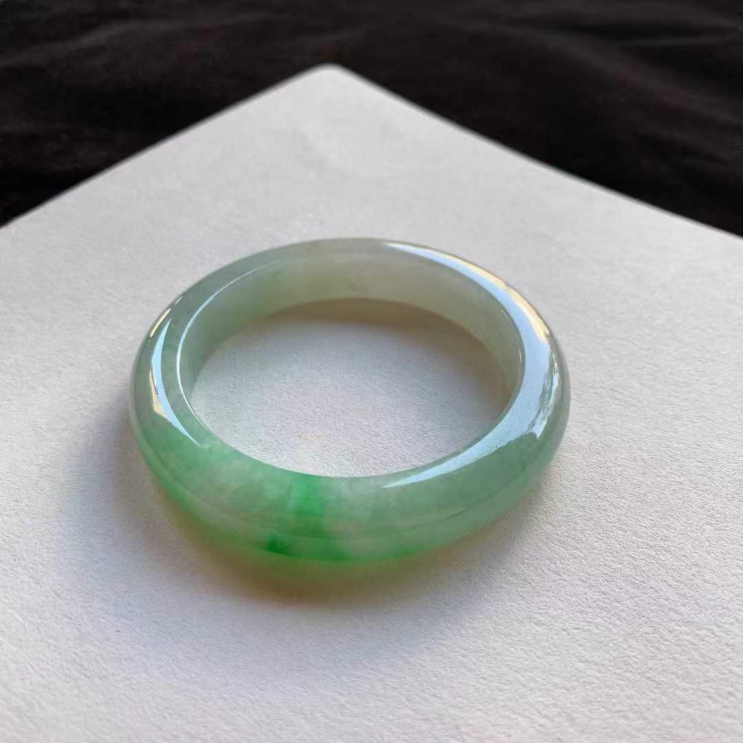 192349 58.5mm翡翠陽綠正圈手鐲 (58-60)