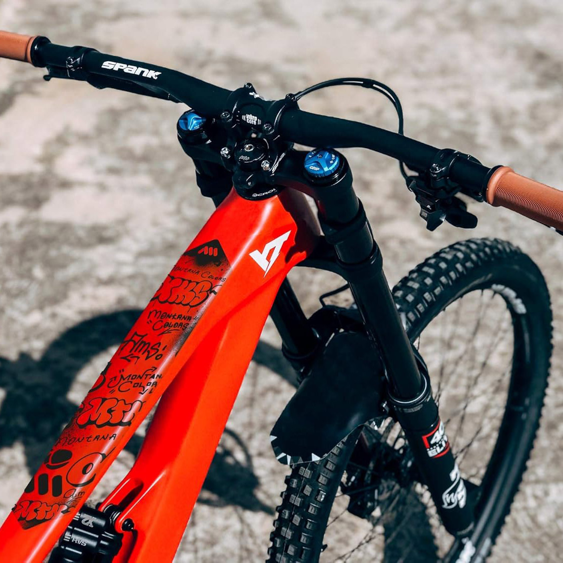 AMS Honeycomb Frame Guard Montana Colors (Extra for Trail, AM, Enduro, Freeride, and DH)