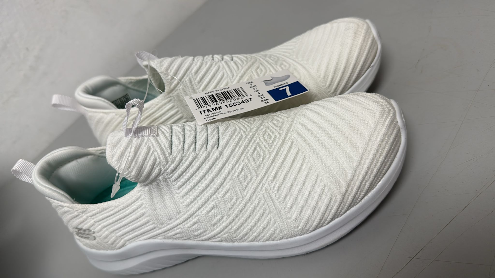 4G079 Skechers 白色 運動鞋 size37