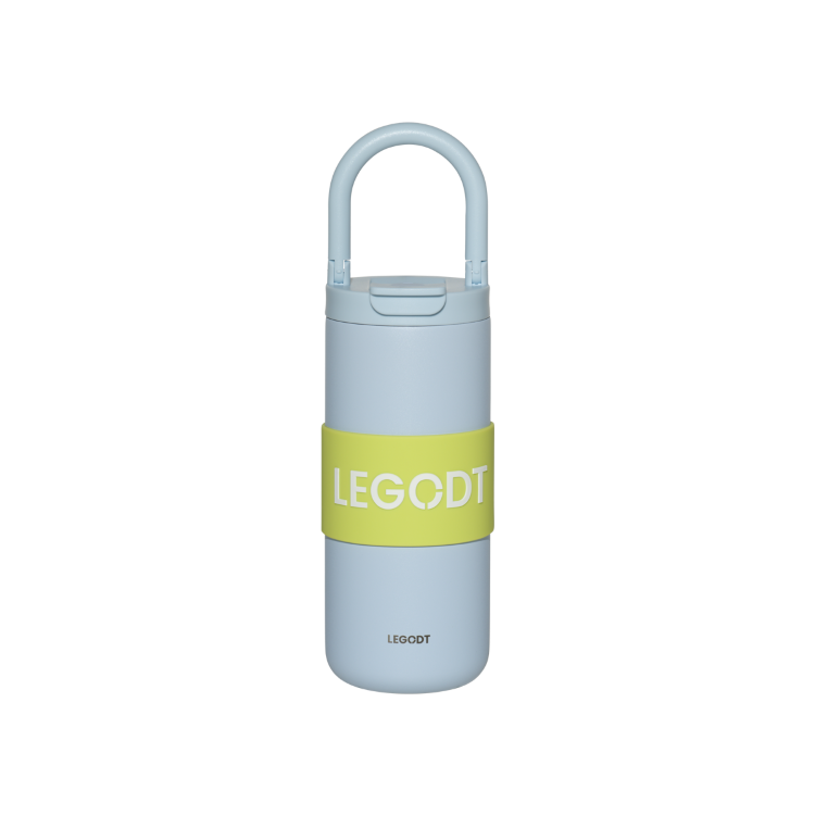 韓國 LEGODT 多巴胺繽紛提把保溫瓶 multi 600ml 霧藍