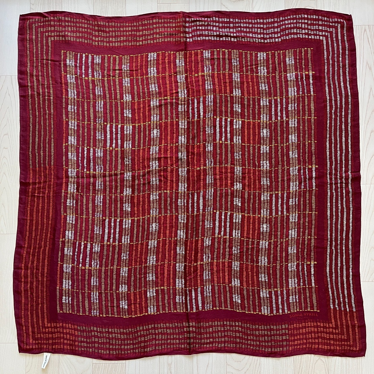 Sonia Rykiel Foulards酒紅色絲巾