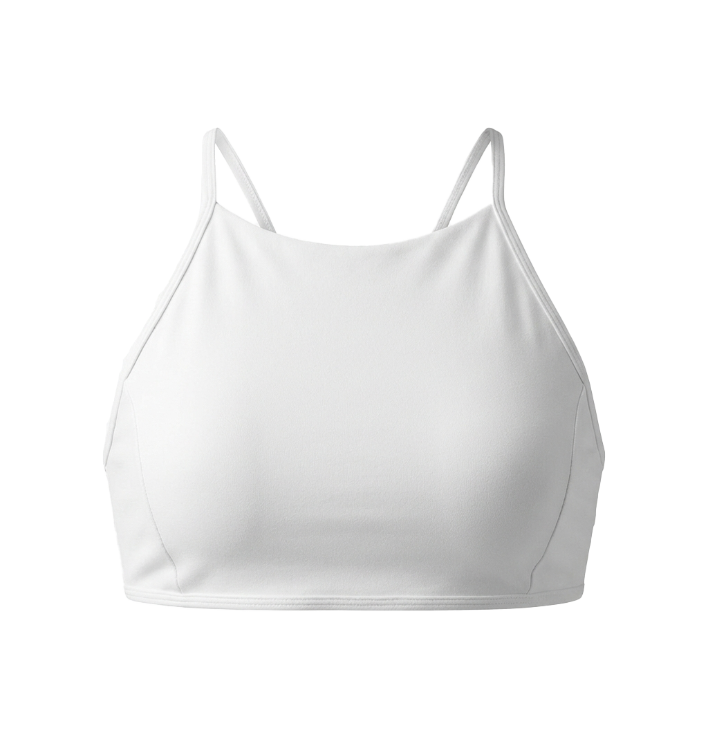 PERi｜Classic 削肩運動內衣 - 朝霧白