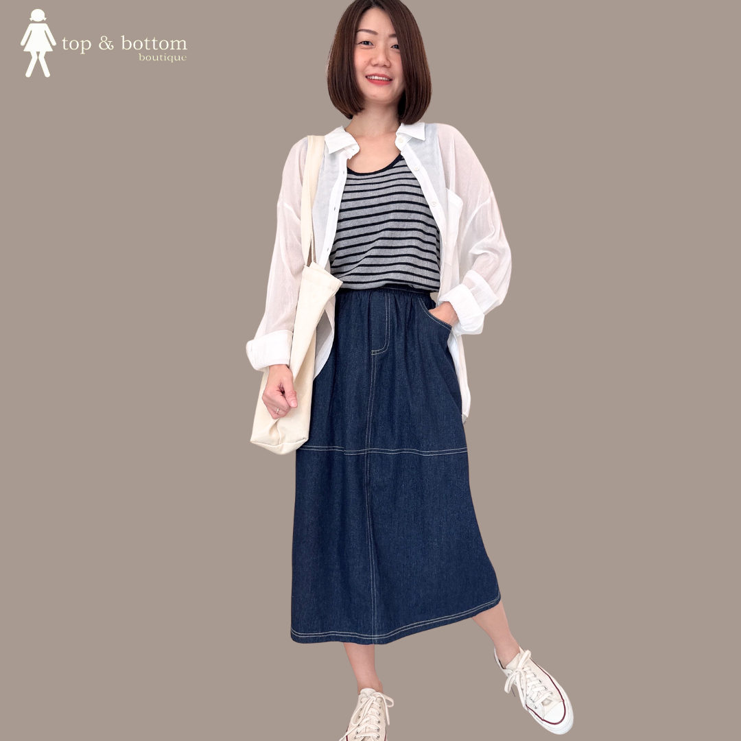 STRIPED KNIT SINGLET