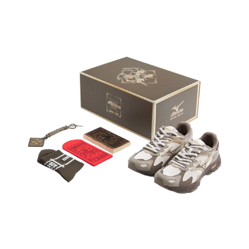 Mizuno Racer S CNY 沙地奶茶 馬年限定 禮盒組 D1GH253518