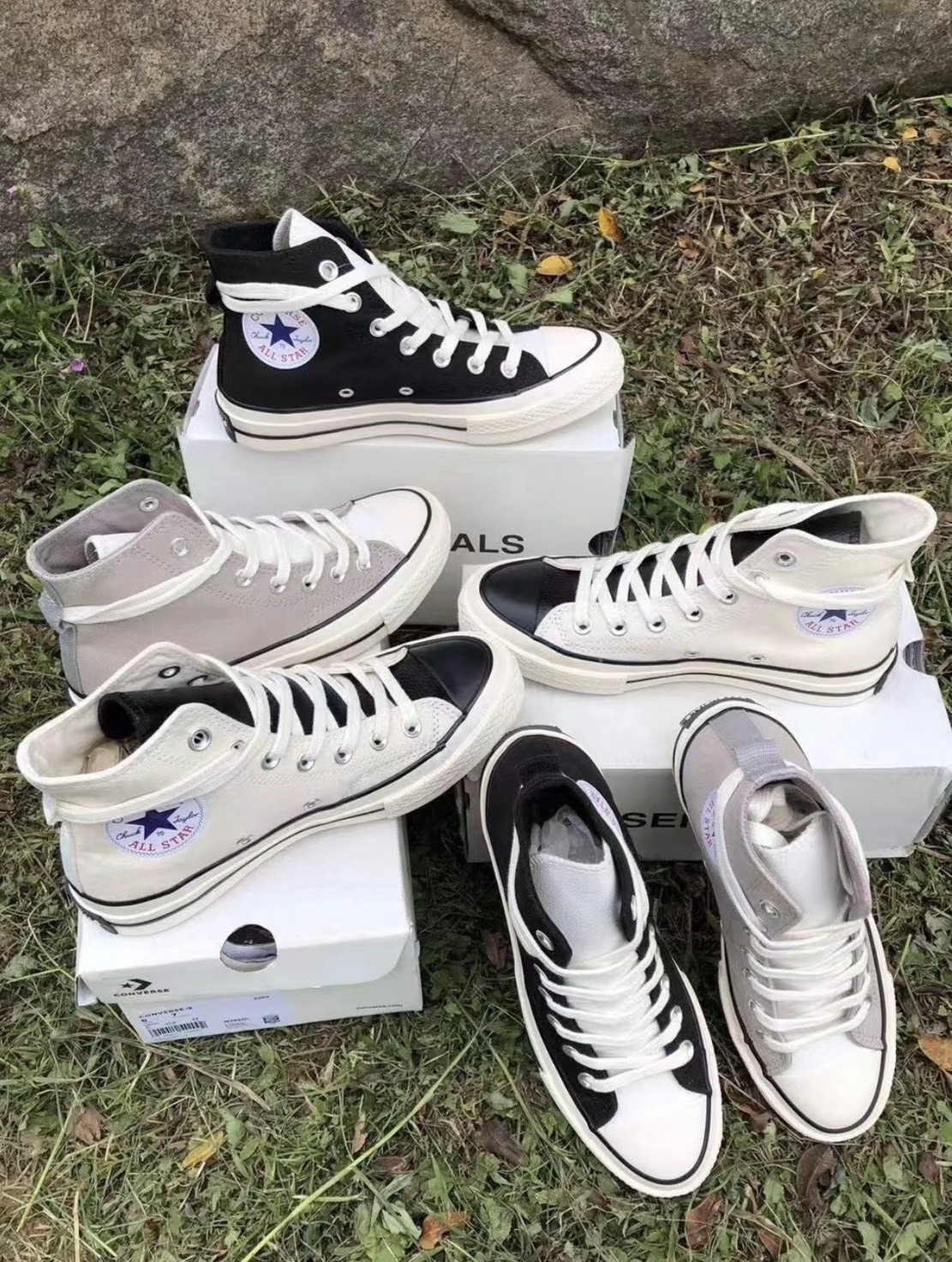 <不管多賠‼就是要清🔥> NG-25cm-CONVERSE X Fear of God ESSENTIALS Chuck 70 High 聯名高筒帆布鞋