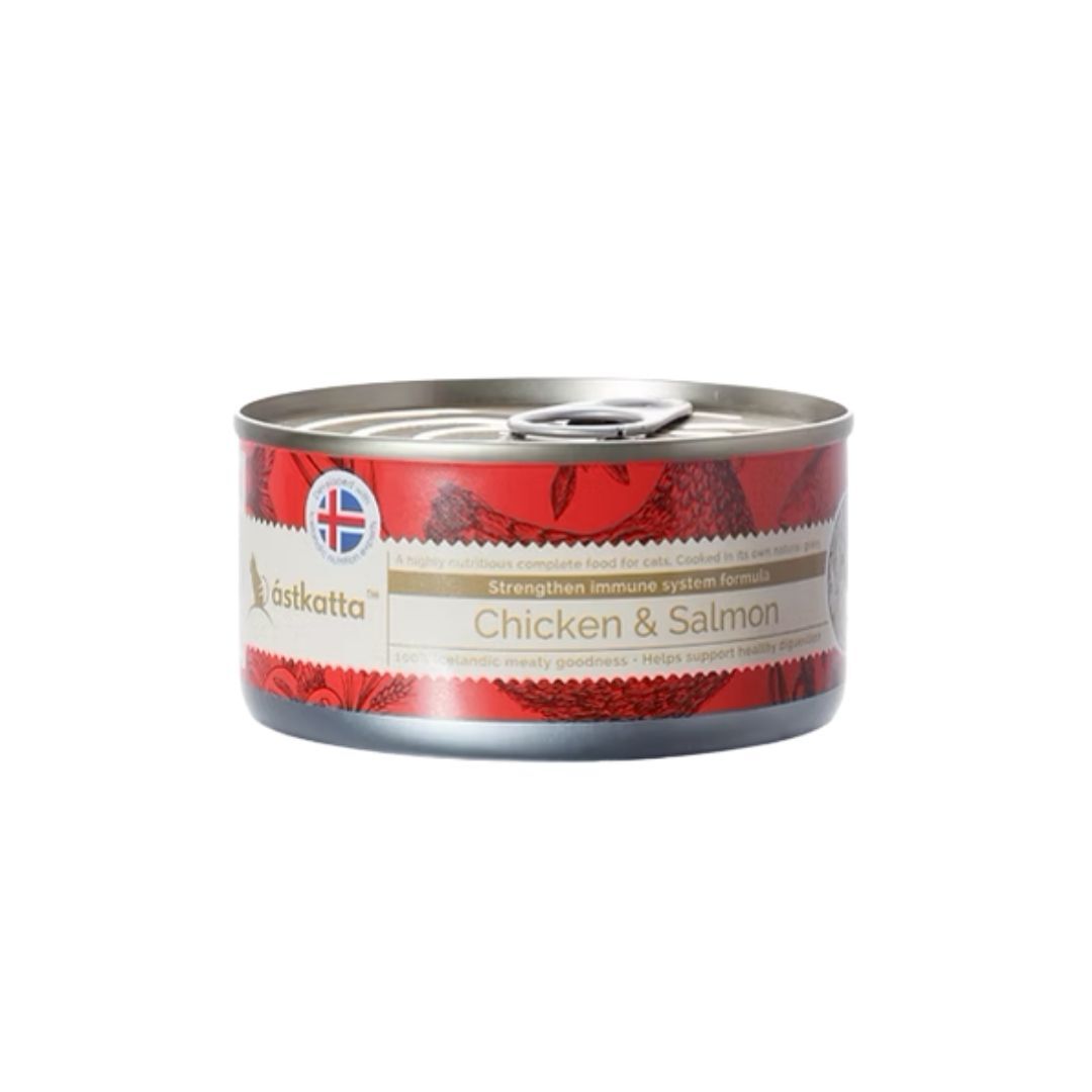 (VIP) Astkatta 增強免疫配方 肉絲主食罐 80g (走地雞肉&藍背三文魚)