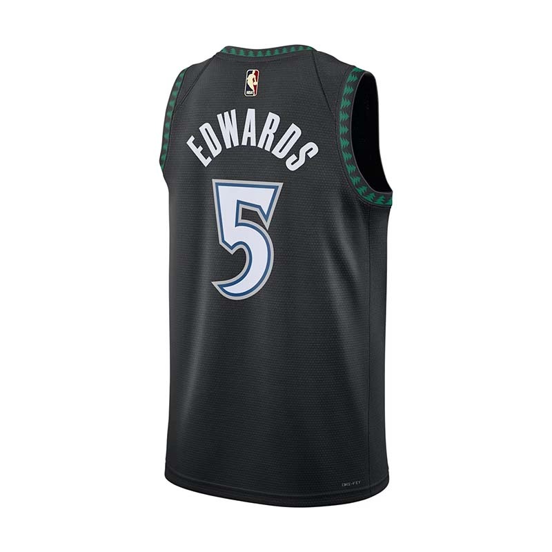 Nike Dri-FIT NBA Swingman Jersey 明尼蘇達灰狼隊 球衣 黑色 男款 HM4777-011 [台灣現貨]