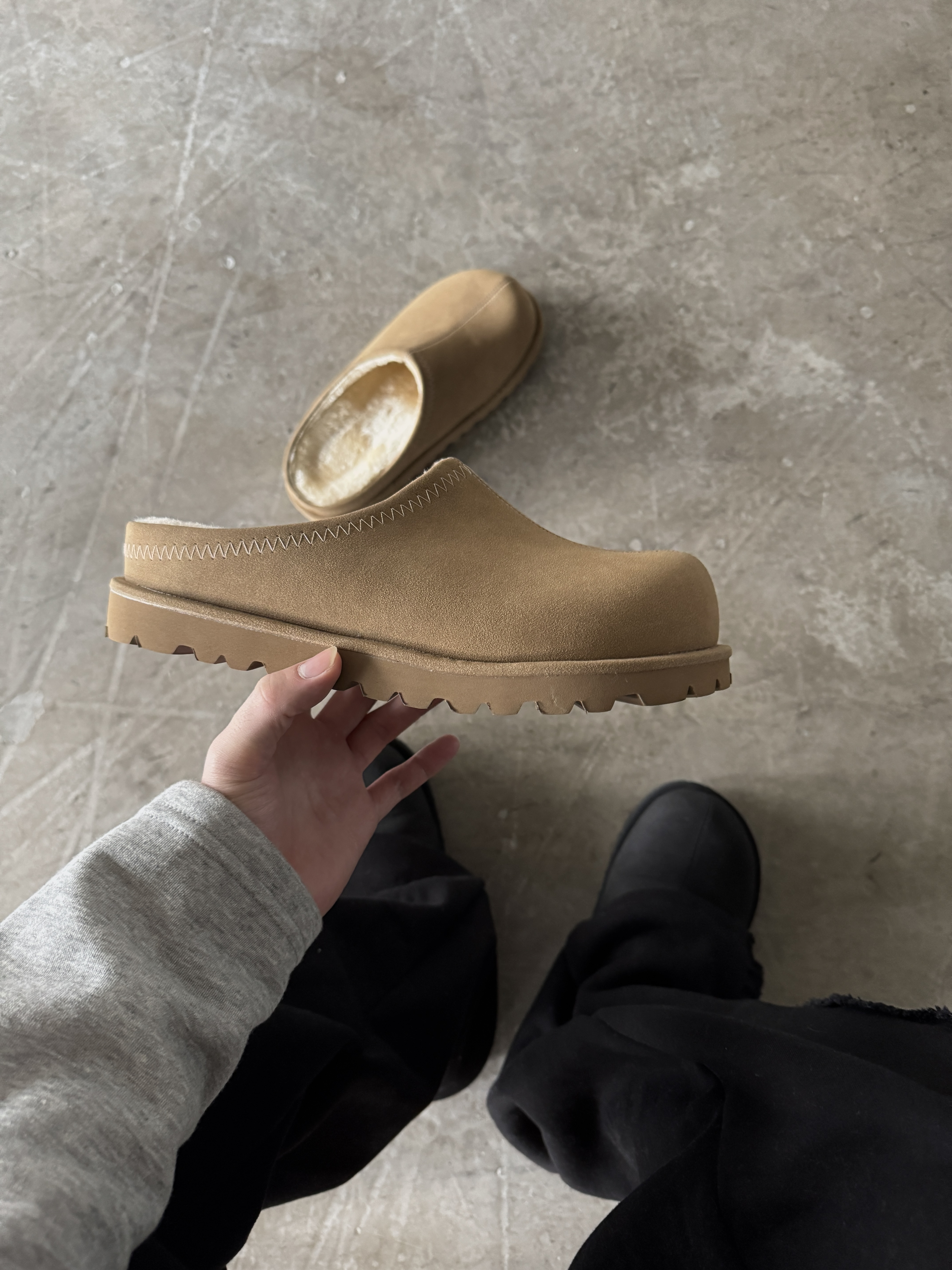 5CM 可頌 麂皮 毛茸茸 增高穆勒鞋（部分現貨）