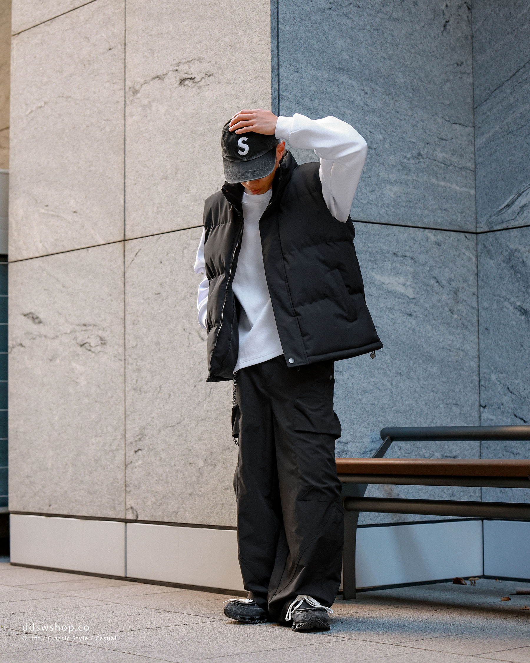 D.CLOSET 立體 口袋 廓型褲