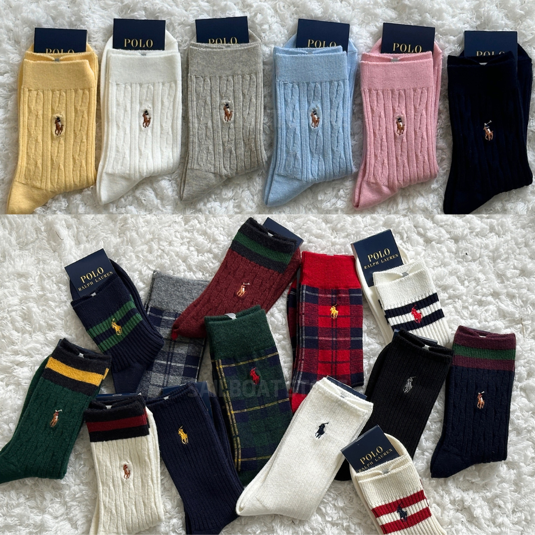 #預購 🇯🇵日本製 靴下屋 POLO RALPH LAUREN × Tabio RL 男女款 編織紋 船型襪 襪子