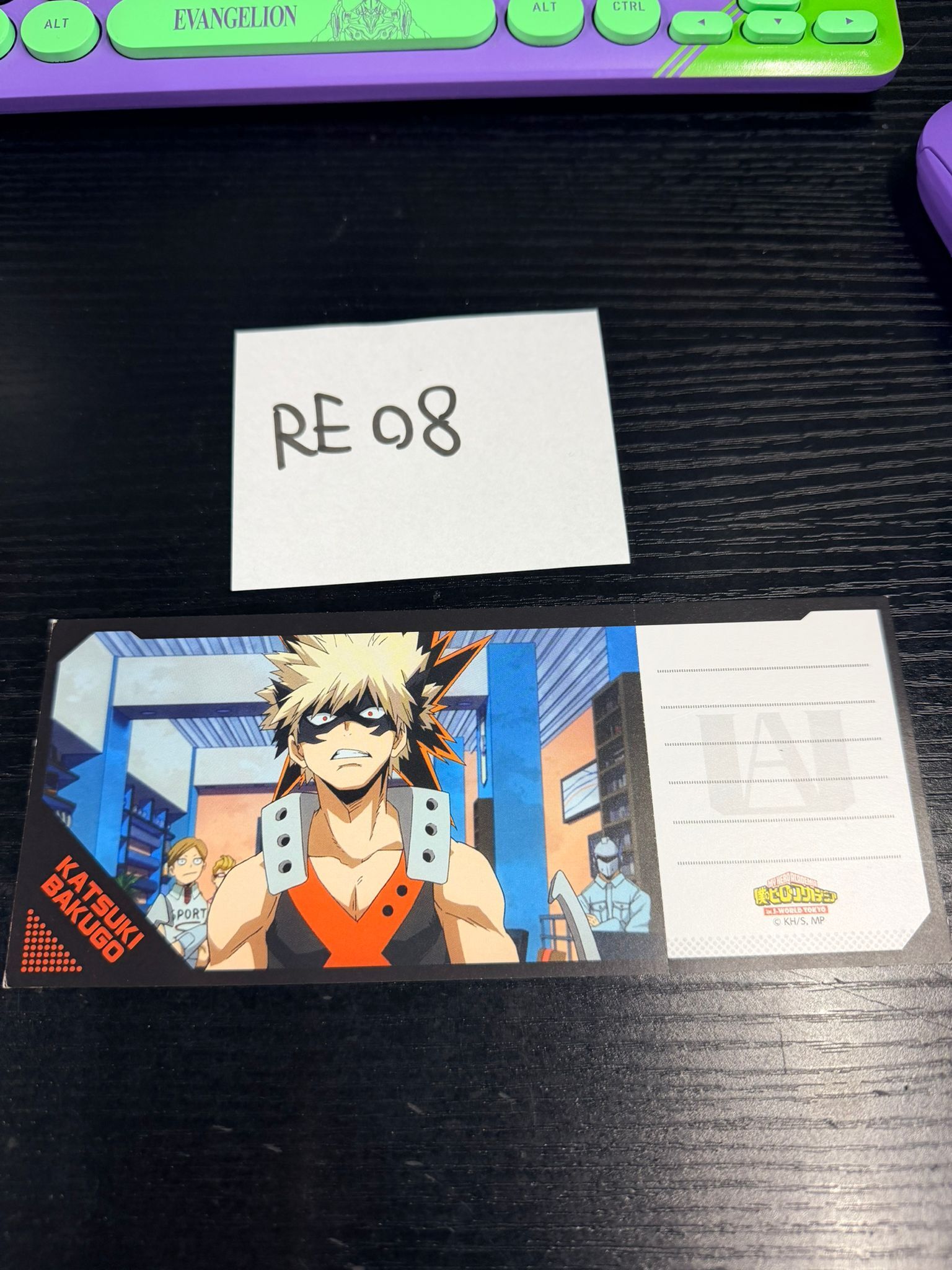 我的英雄學院 爆豪 紙品 #RE08