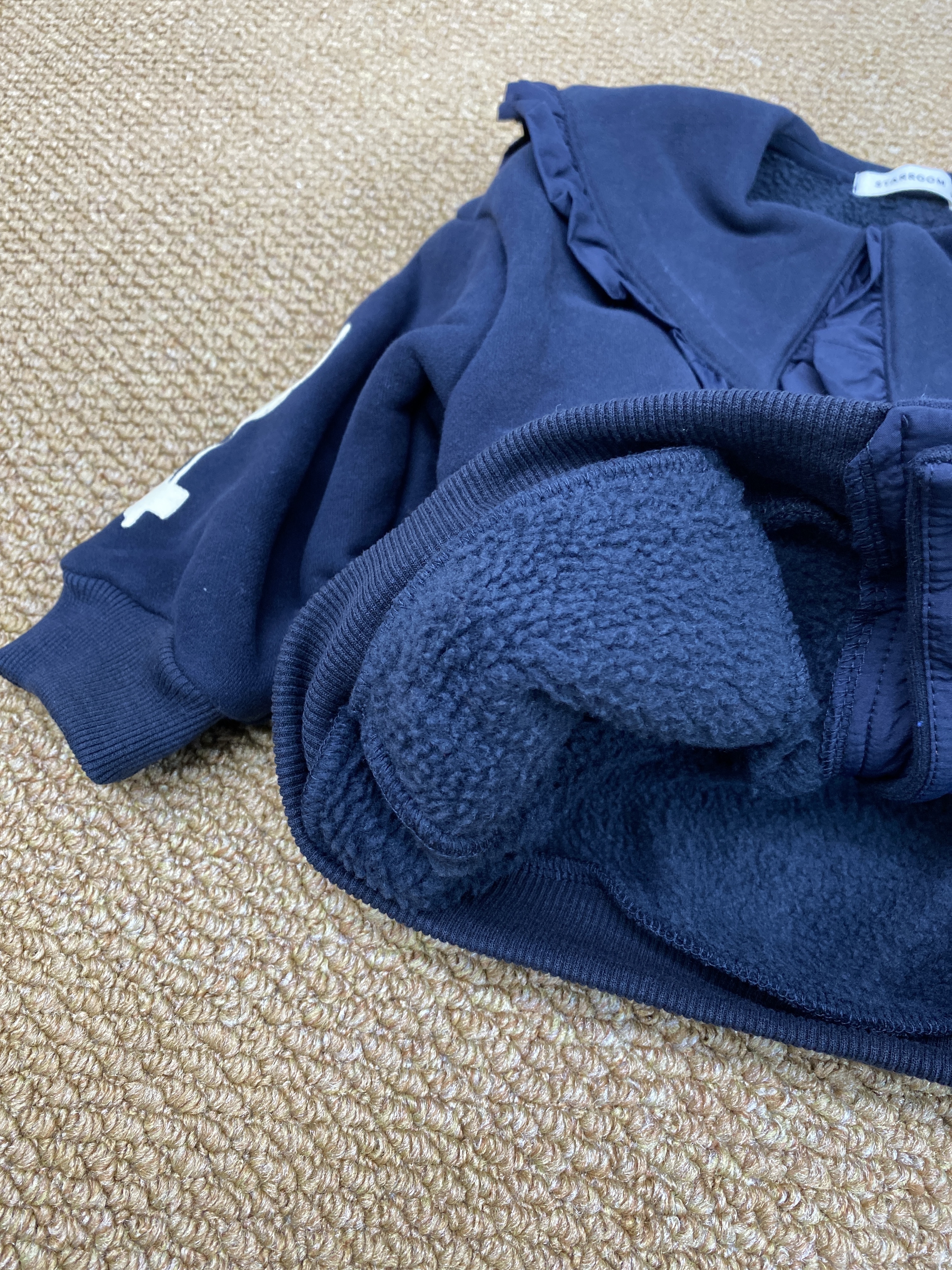 A04040花邊領口袋外套