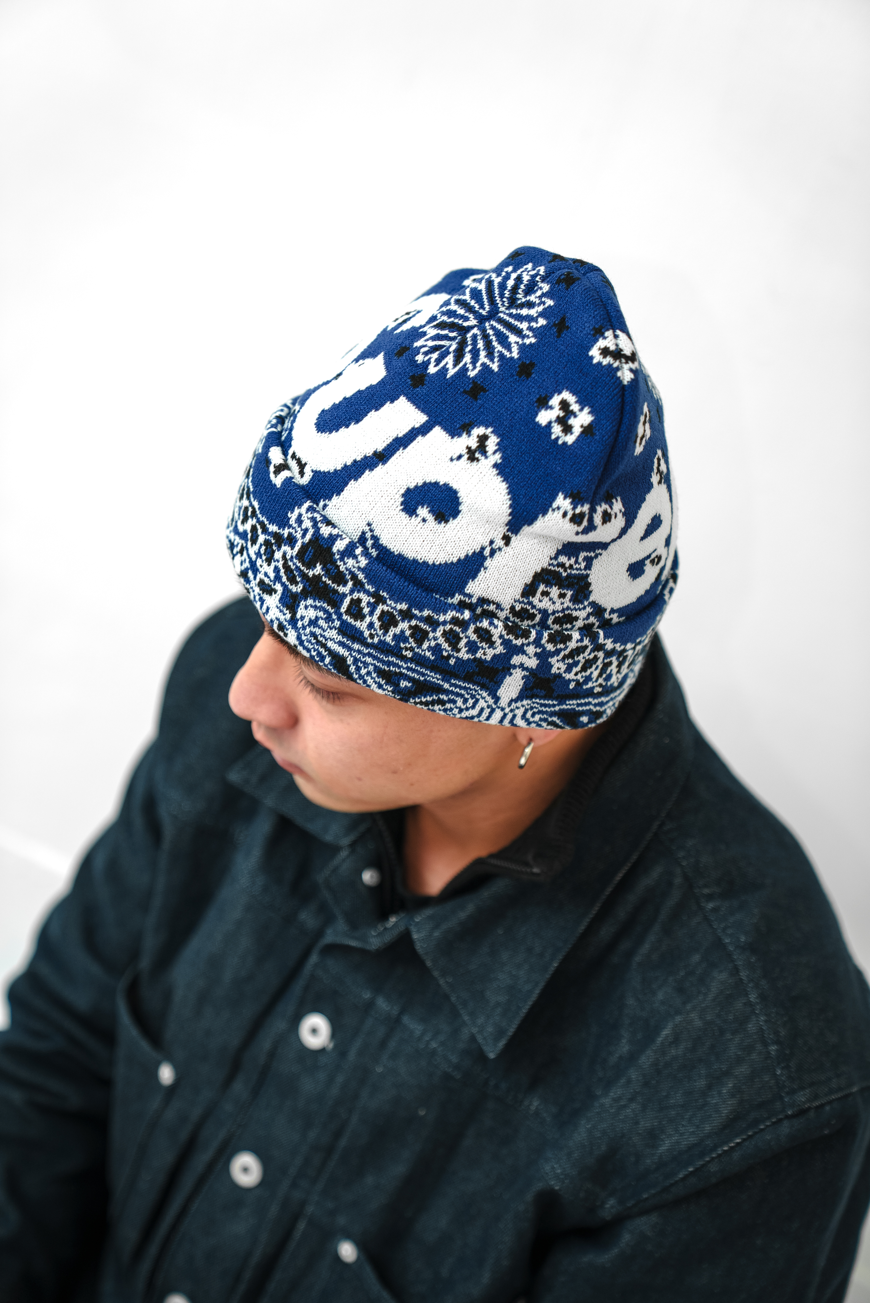 【Focus Store】現貨秒發 Supreme FW24 Week16 Bandana Big Logo Beanie 大Logo針織帽