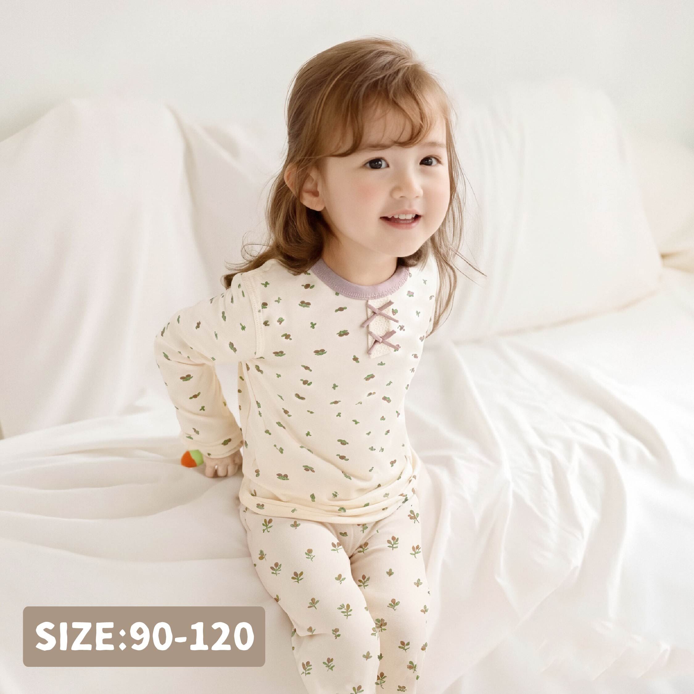 【JL5510】滿版莓果蝴蝶結睡衣套裝