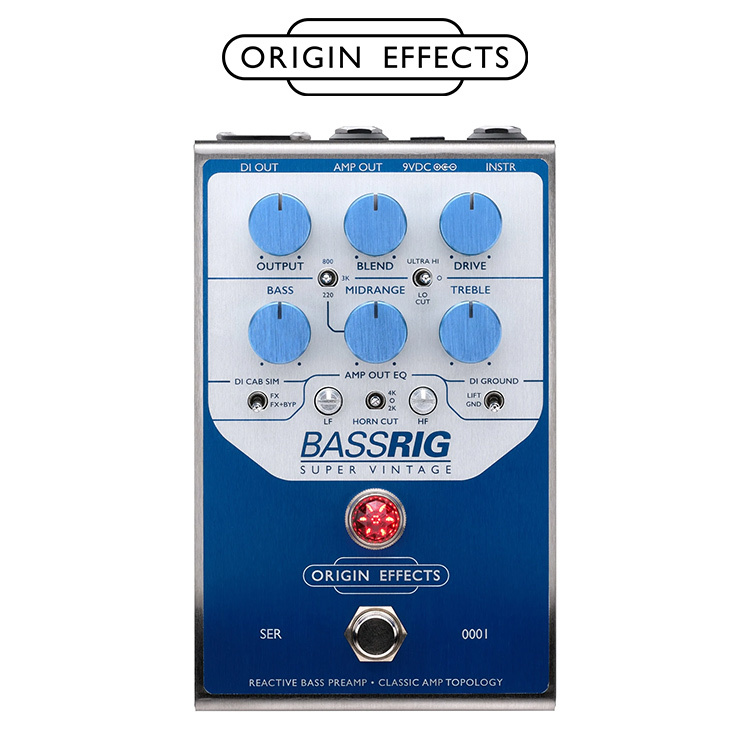 Origin Effects BASSRIG Super Vintage 電貝斯 前級 效果器