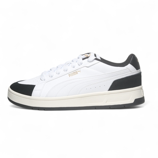 PUMA 休閒鞋 COURT CLASSICO 白黑 皮革 復古鞋 男女 40073101