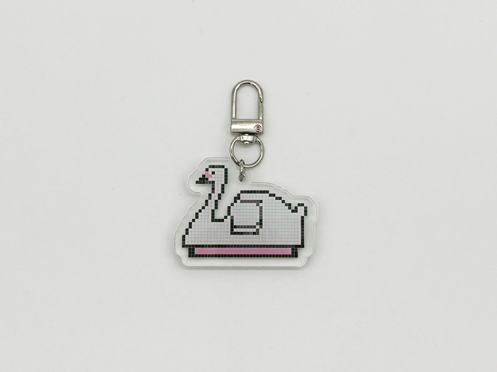 8bit Acrylic Keychain Poison Frog