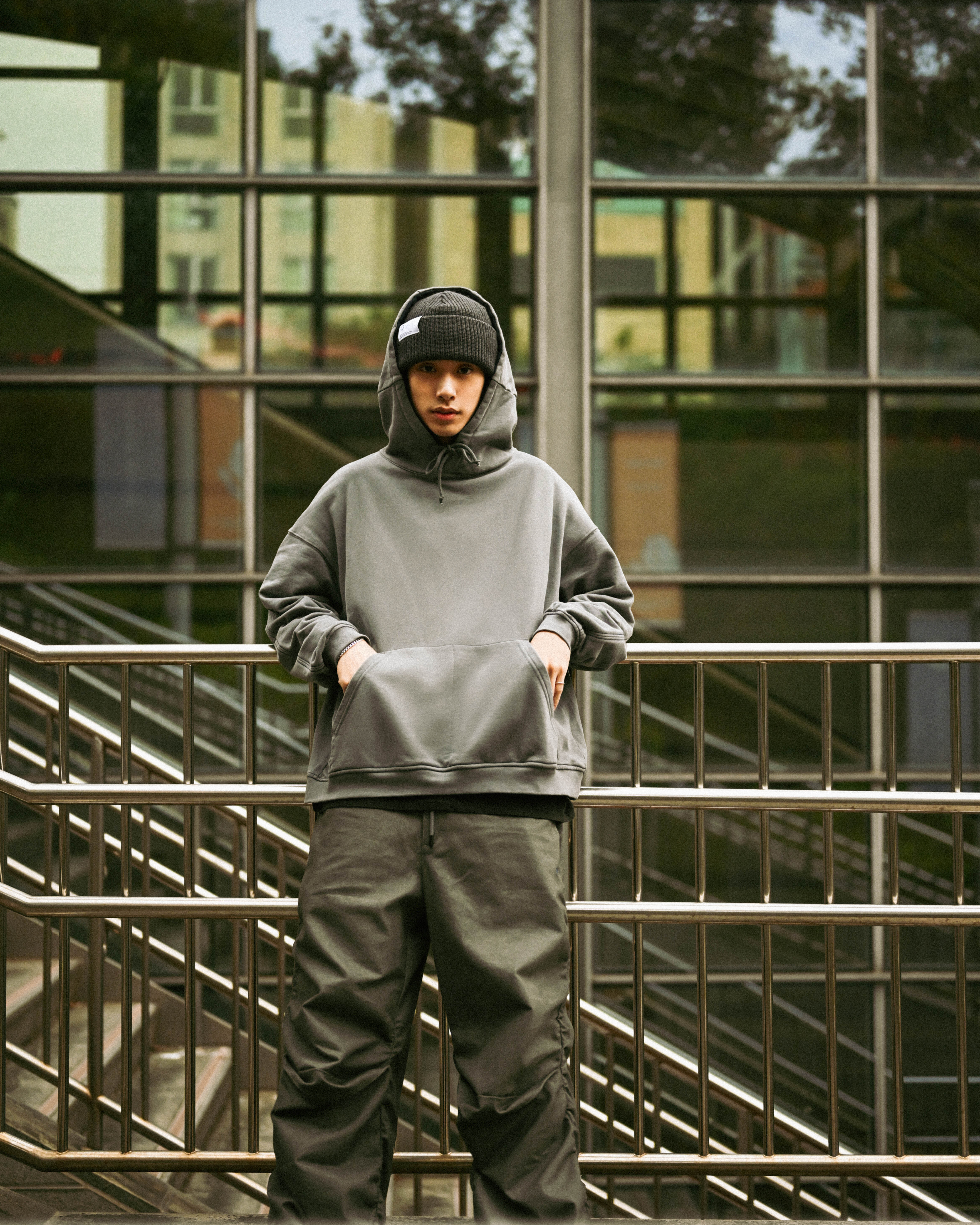 MELSIGN - Botanical Graphic Hoodie - Gray