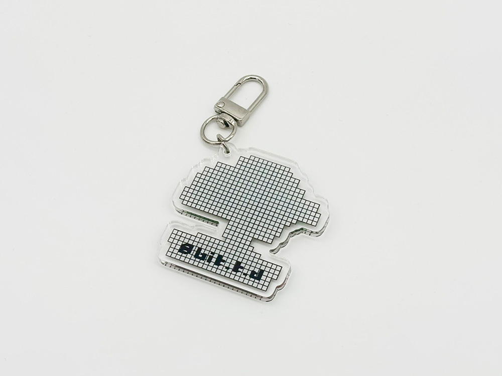 8bit Acrylic Keychain Little Stamp of Bonsai