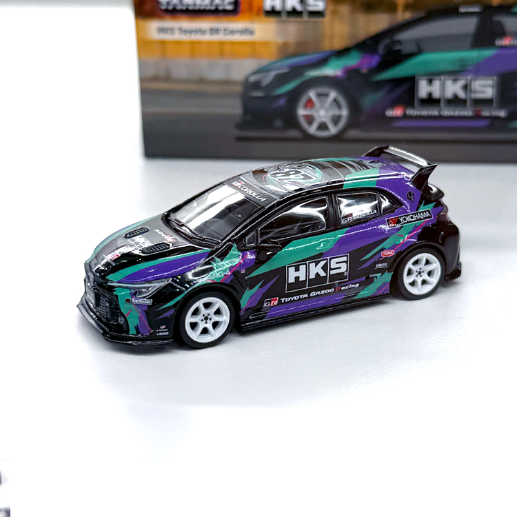 數量限定 TARMAC HKS TOYOTA GR COROLLA 1/64 模型車