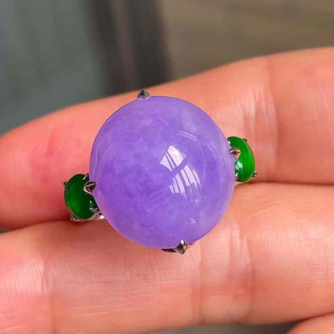195554 翡翠冰種紫羅蘭戒指