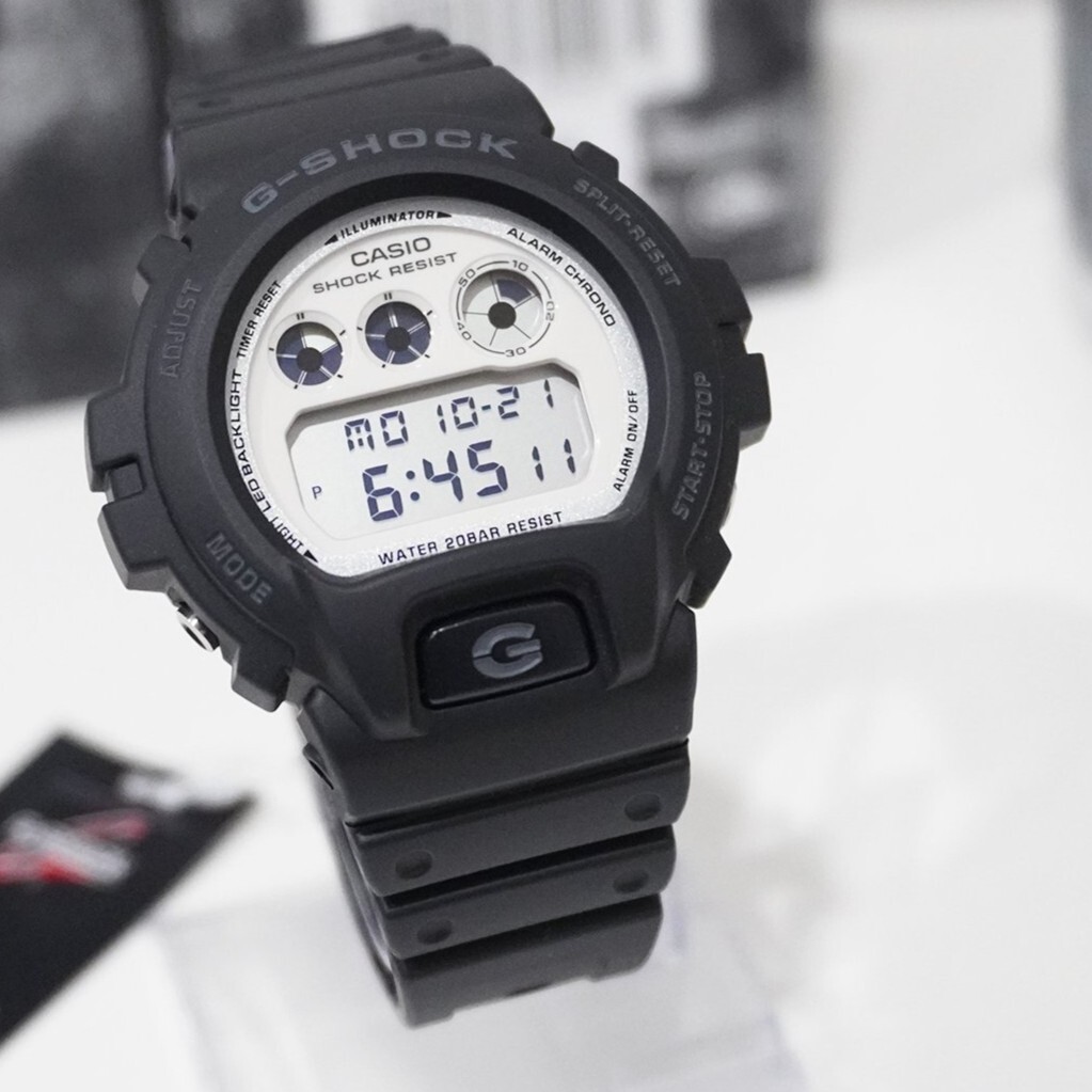 【CASIO 卡西歐】 G-SHOCK 自動日曆 倒計時 LED光 耐衝擊 防水 釋放潛能 時尚單色 電子錶 手錶 DW-6900WD-1