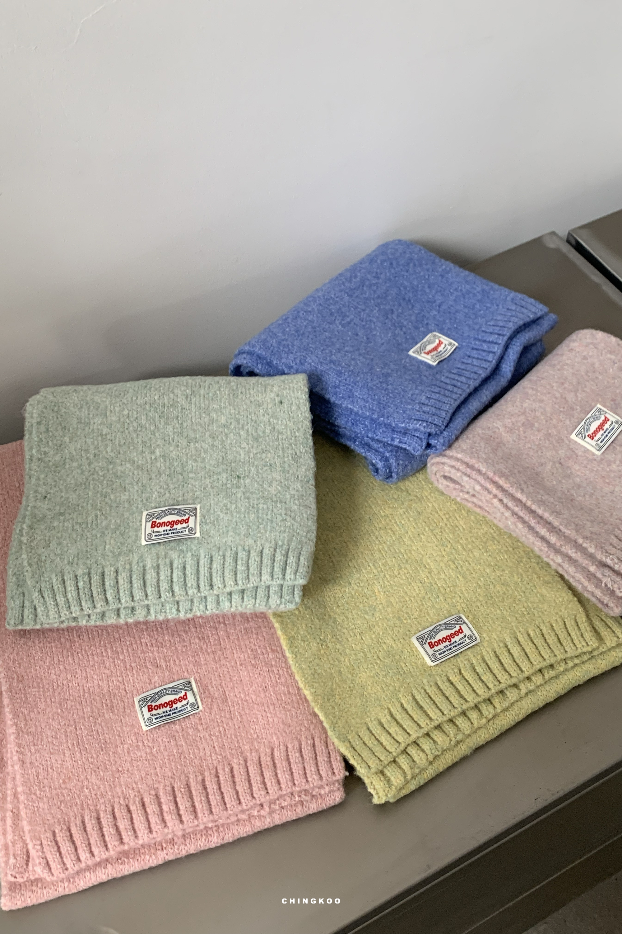 Winter Finale｜彩色雪花點點圍巾 5色